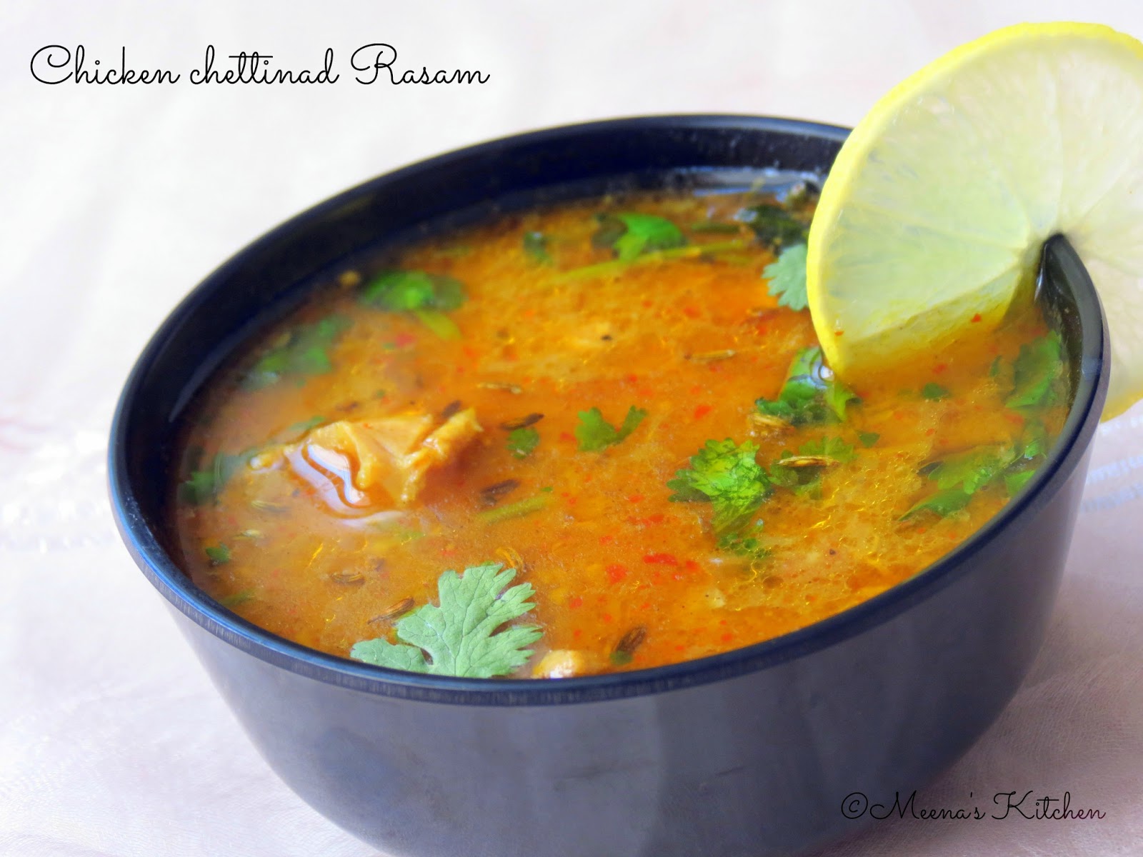 1 MB from Meena's Kitchen Chettinad Chicken Soup / Rasam