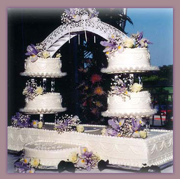 Mega size wedding cakes