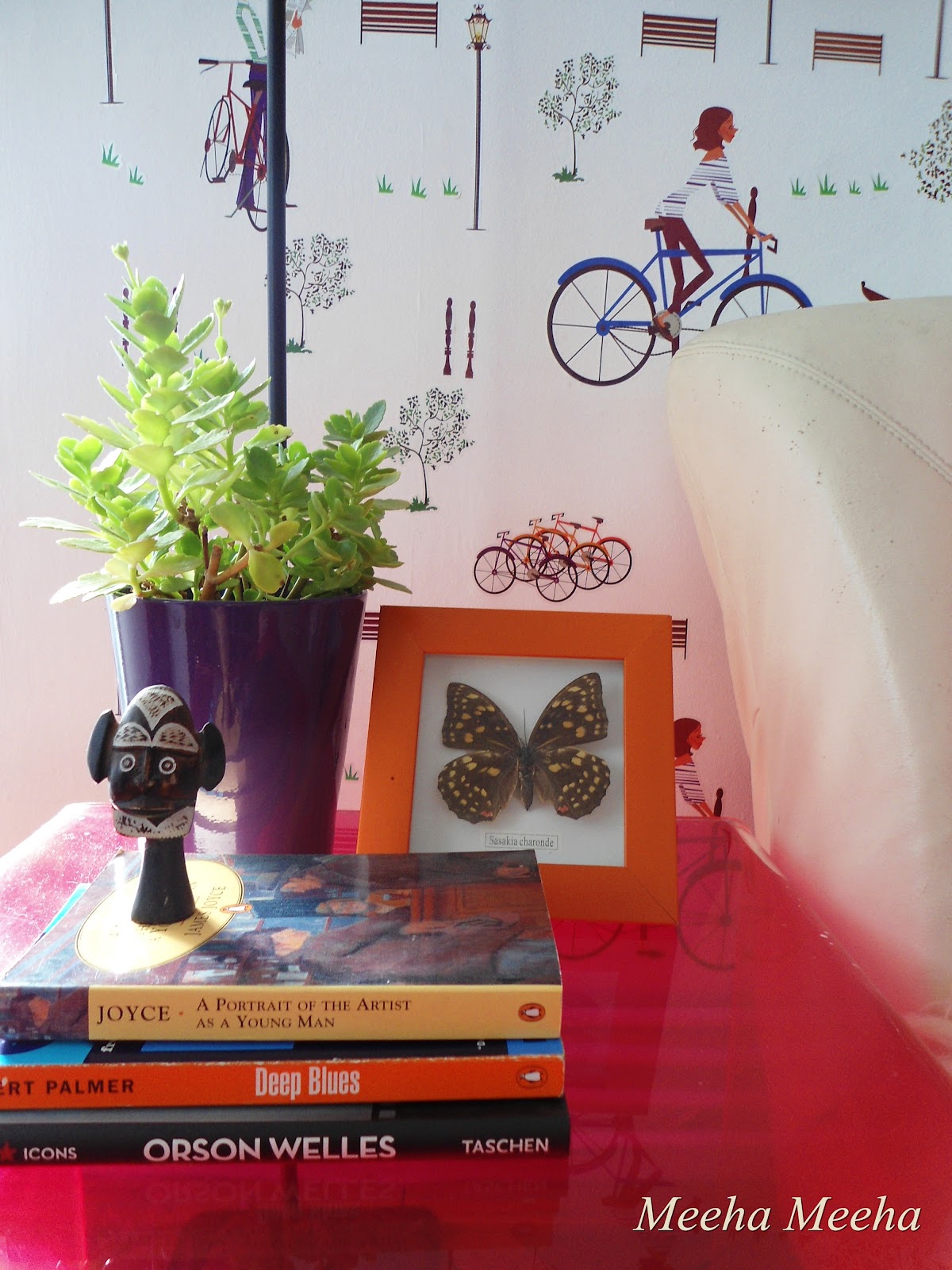 Meeha Meeha How to make a faux wallpaper