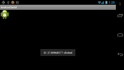 Programmatically create layout and view, with ID assigned by setId(). Programmatically create layout and view, with ID assigned by setId().