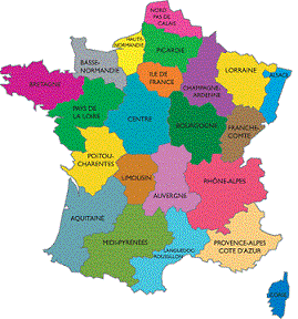 Carte France Département Région
