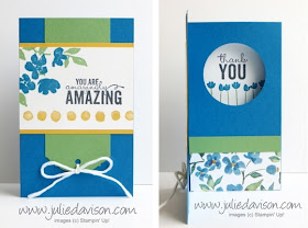 VIDEO Tutorial for Stampin' Up! Painted Petals Pop-Up Diorama Card  #stampinup #occasions www.juliedavison.com