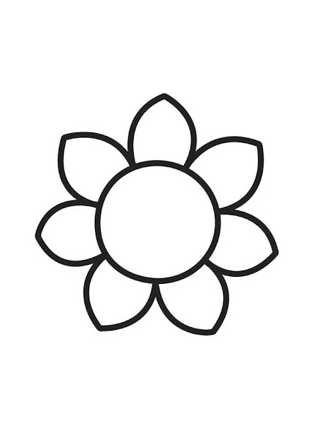 big flower coloring pages