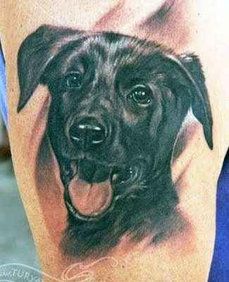 Tatto Anjing - Dog Tattoo