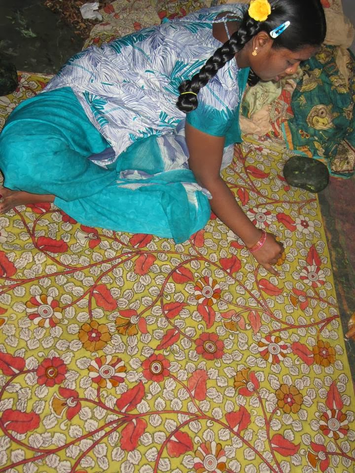 KALAMKARI JAYANTH KALAMKARI DESIGNS Pen Kalamkari Painting Process