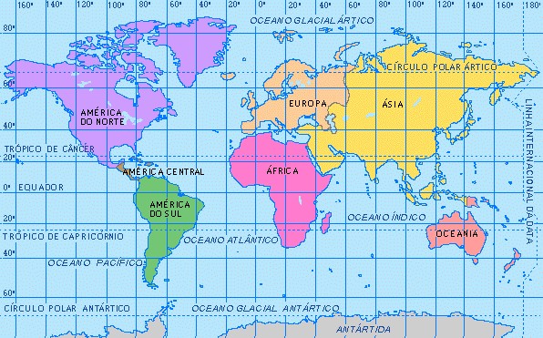 Planisferio coordenadas geograficas - Imagui