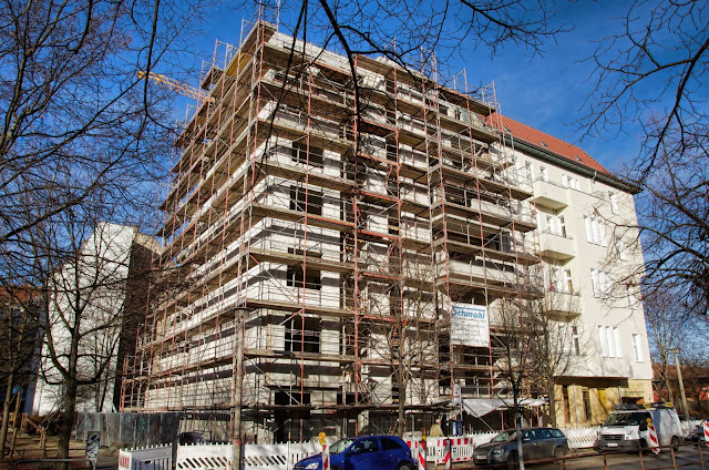Baustelle Wohnhaus, Bötzowstraße / John-Schehr-Straße, 10407 Berlin, 07.01.2013