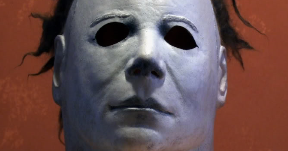 Download The Many Faces Of Michael Myers The Original Michael Myers Mask William Shatner PSD Mockup Templates