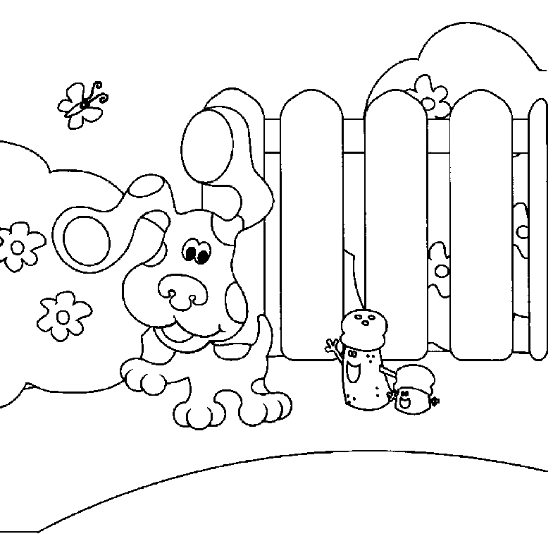 Blue's Clues Coloring Pages title=