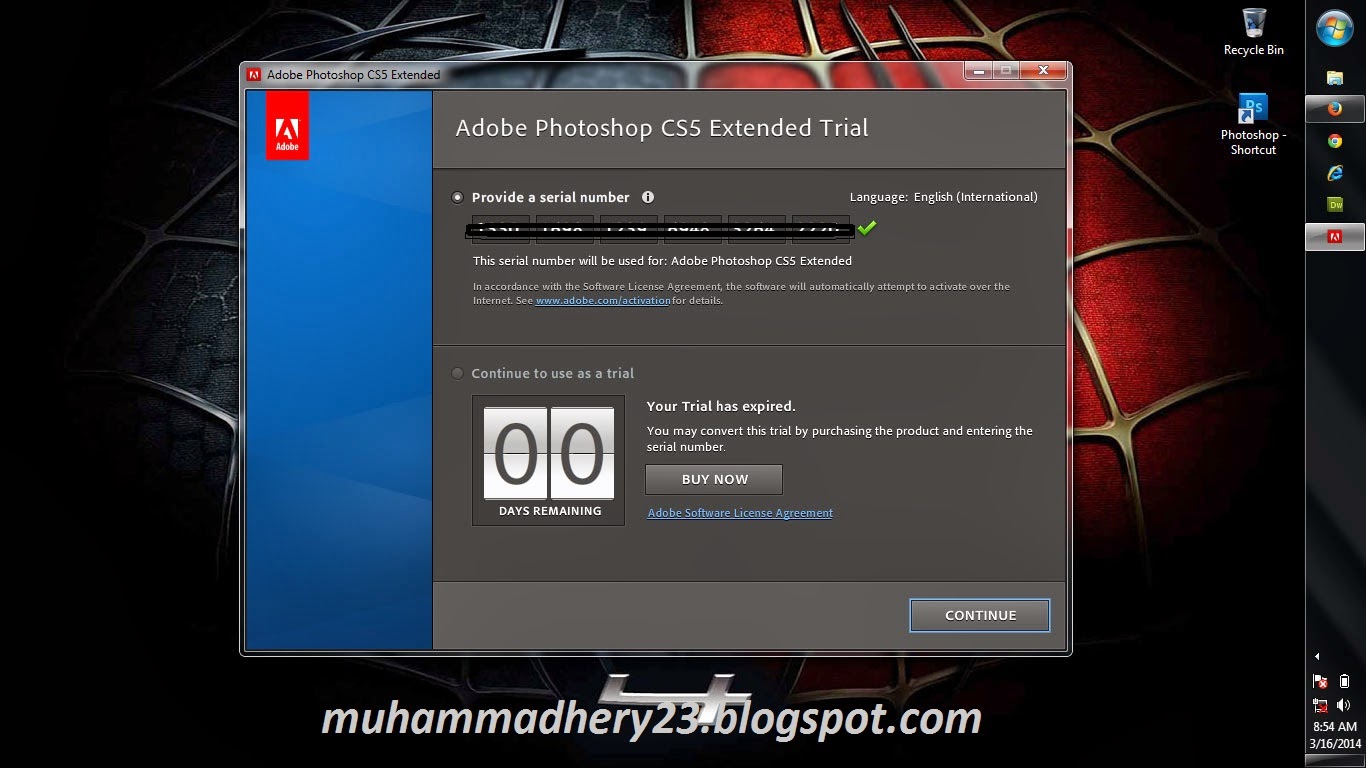 serial number photoshop cs5 extended trial