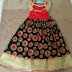 Floral Design Brocade Skirt