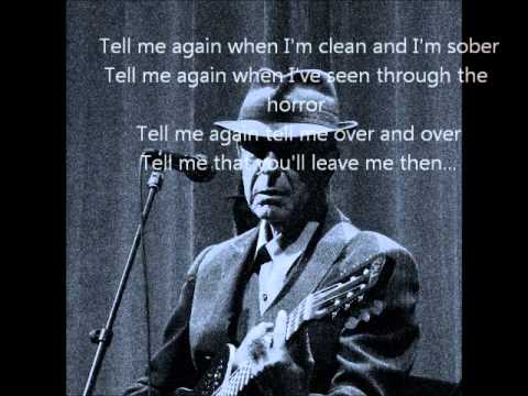 Leonard Cohen - Darkness - with Lyrics