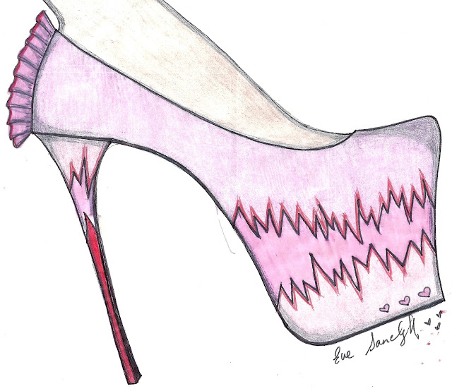 Paper Doll Shoe Template