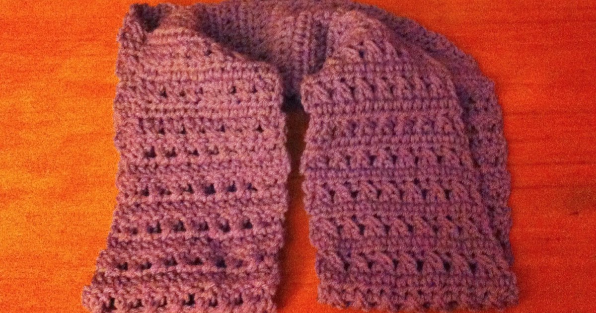 My Useless Crafts and Such: Crocheted Infinity Scarf