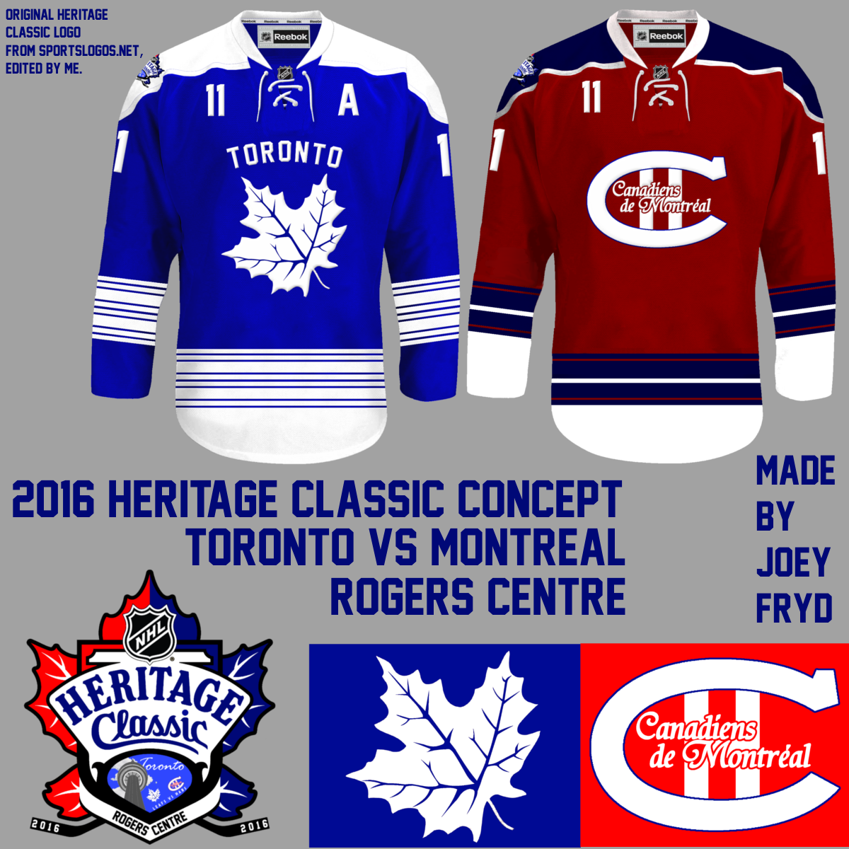 The Heritage Classic Jersey has already been finalized. Here's