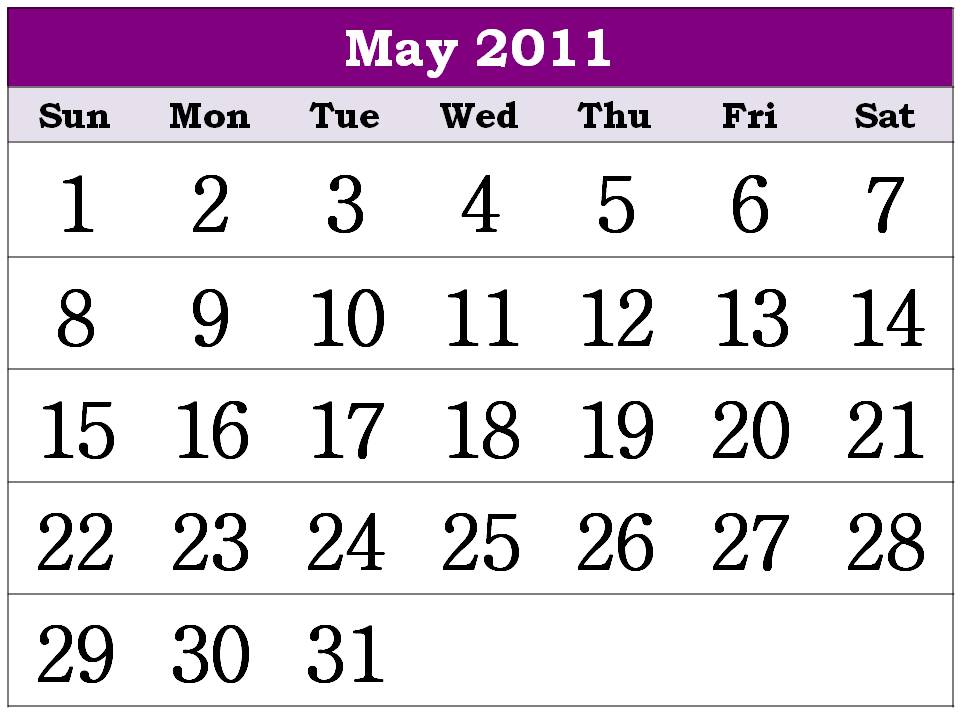 free may 2011 calendar template. 2011 calendar april may. Free