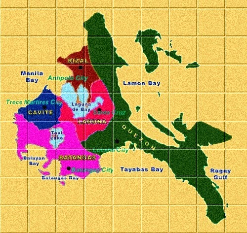 Calabarzon Map Drawing Easy Philippines "The Beauty Within": Region 4A - Calabarzon