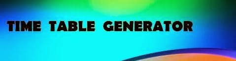 Timetable generator free
