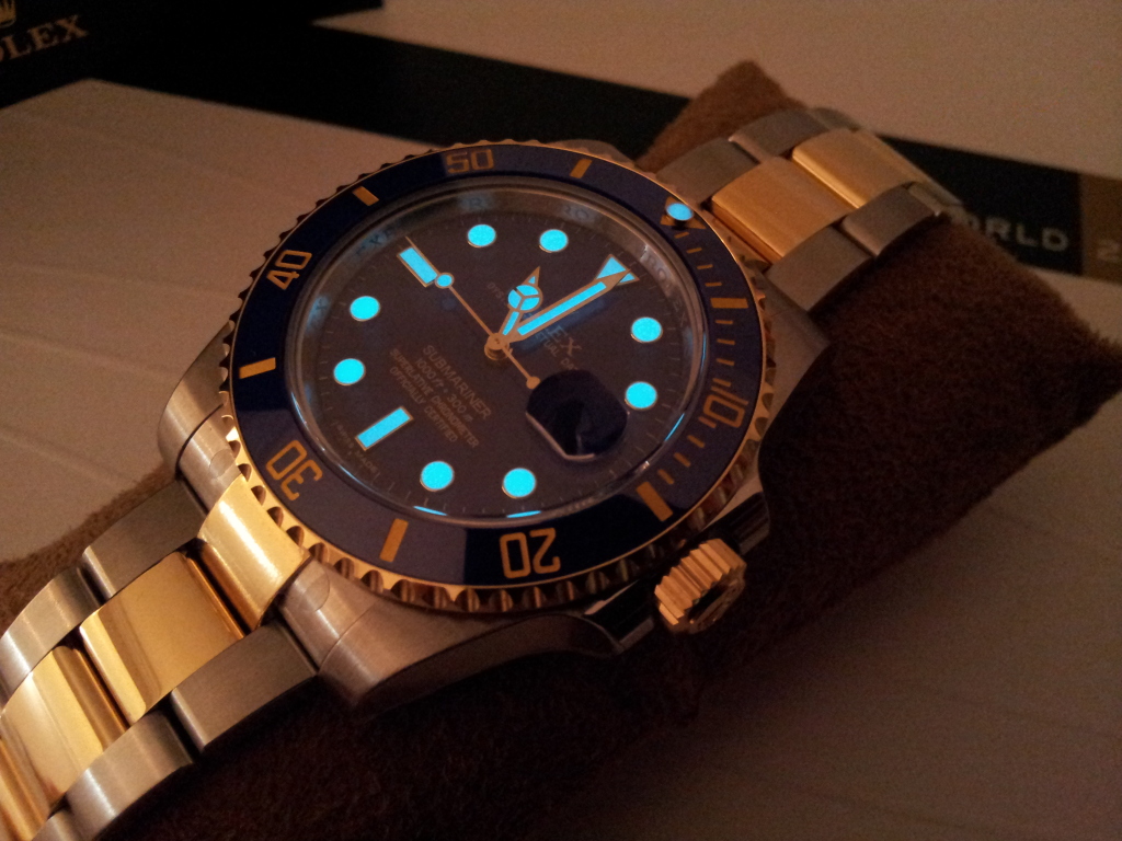 Replica Watches Rolex Submariber Blue Two Toned Swiss Replica