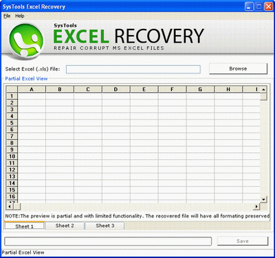 Recovery For Excel  -  3