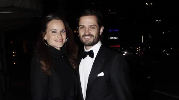 Prince Carl Philip of Sweden and Princess Sofia Hellqvist of Sweden attended a charity dinner in honor of Project Playground in Stockholm