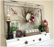 Valentine Mantel with Natural Elements