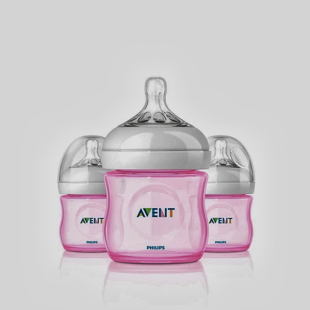 AVENT 4oz Natural PP Bottles, 3 Pk, Pink RM120 (example