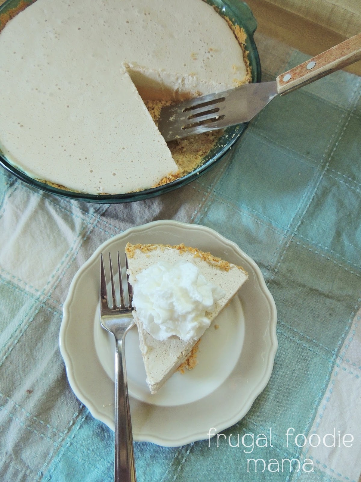 Frugal Foodie Mama Frozen Pumpkin Latte Pie