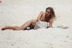 Alice Dellal on The Beach in Rio De Janeiro Alice Dellal on The Beach in Rio De Janeiro