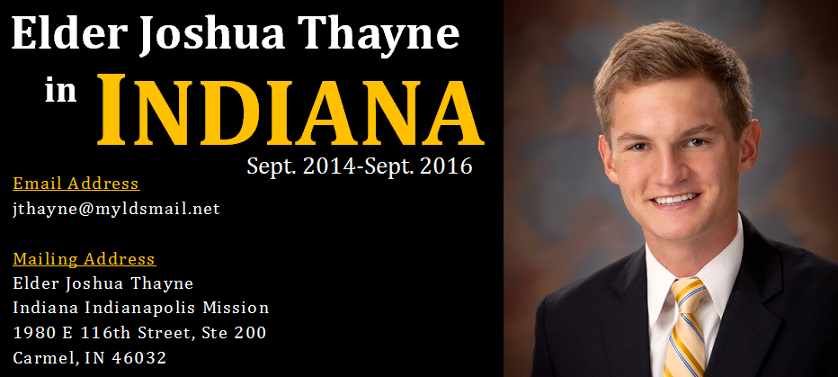 Elder Joshua Thayne in Indiana