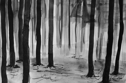 Sketch-Note-Inspiration-Book: Dark forest