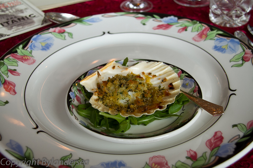 ByLanderSea Food Tales Titanic's Nine Course First Class Dinner