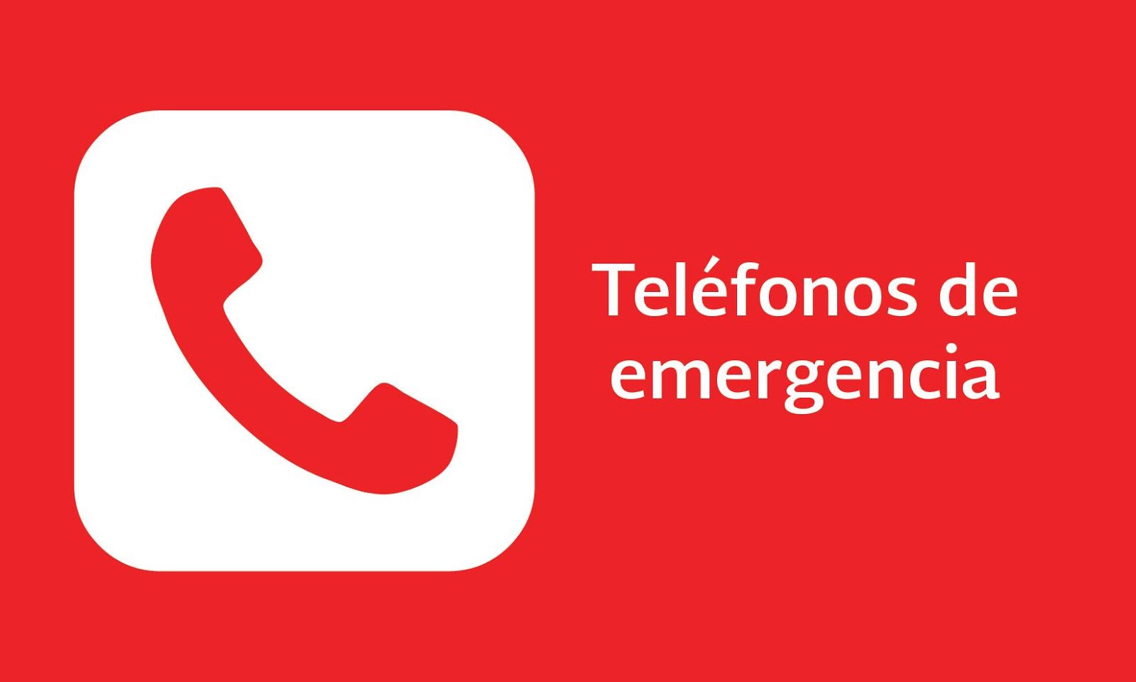 TELÉFONOS DE EMERGENCIA