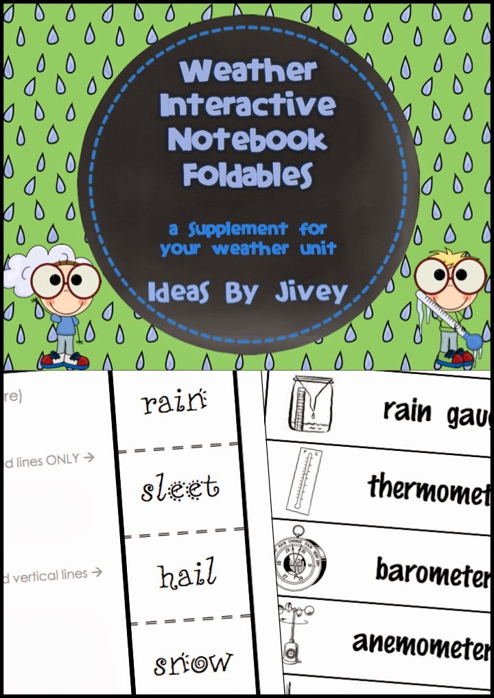 Teaching with a Touch of Twang Weather Interactive Notebook Foldables