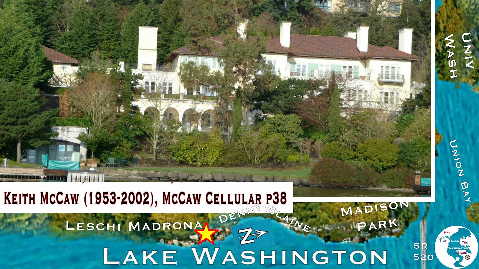 Lake Washington Cruising South DennyBlaine Waterfront Mansions