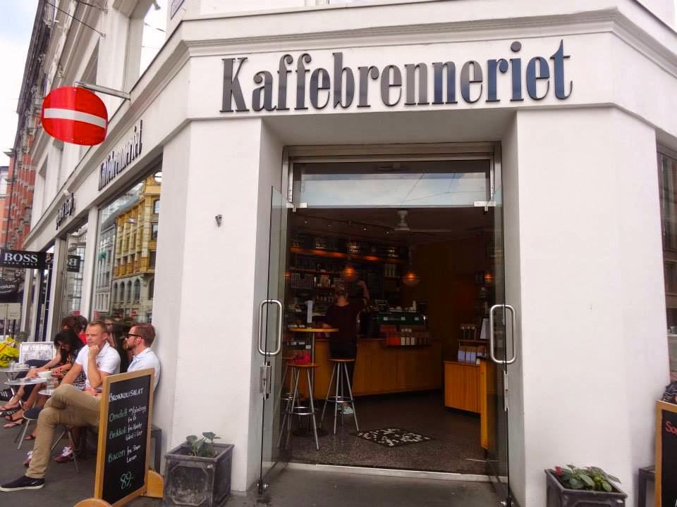 Kaffebrenneriet Cafe in Oslo Kaffebrenneriet Cafe in Oslo the Front of the shop