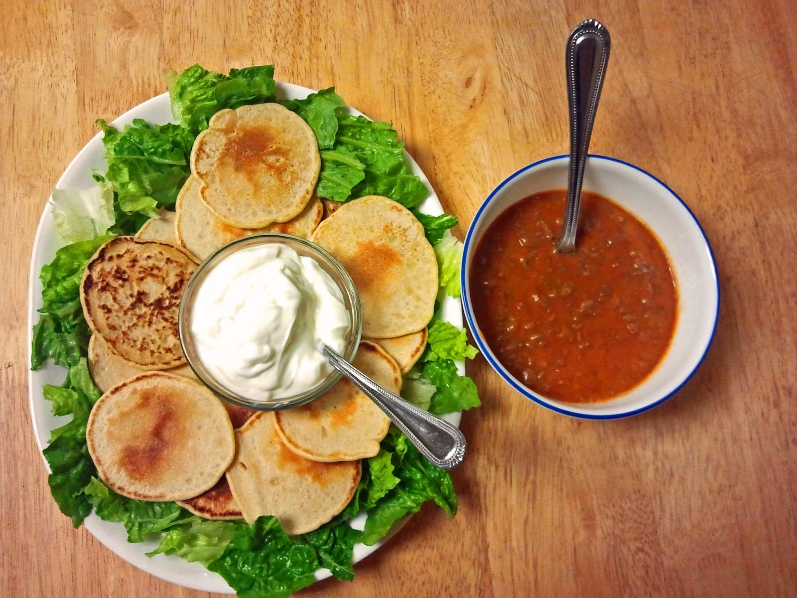 Dining with Dinosaurs Corn Dodgers and Creamy Southwest Sauce