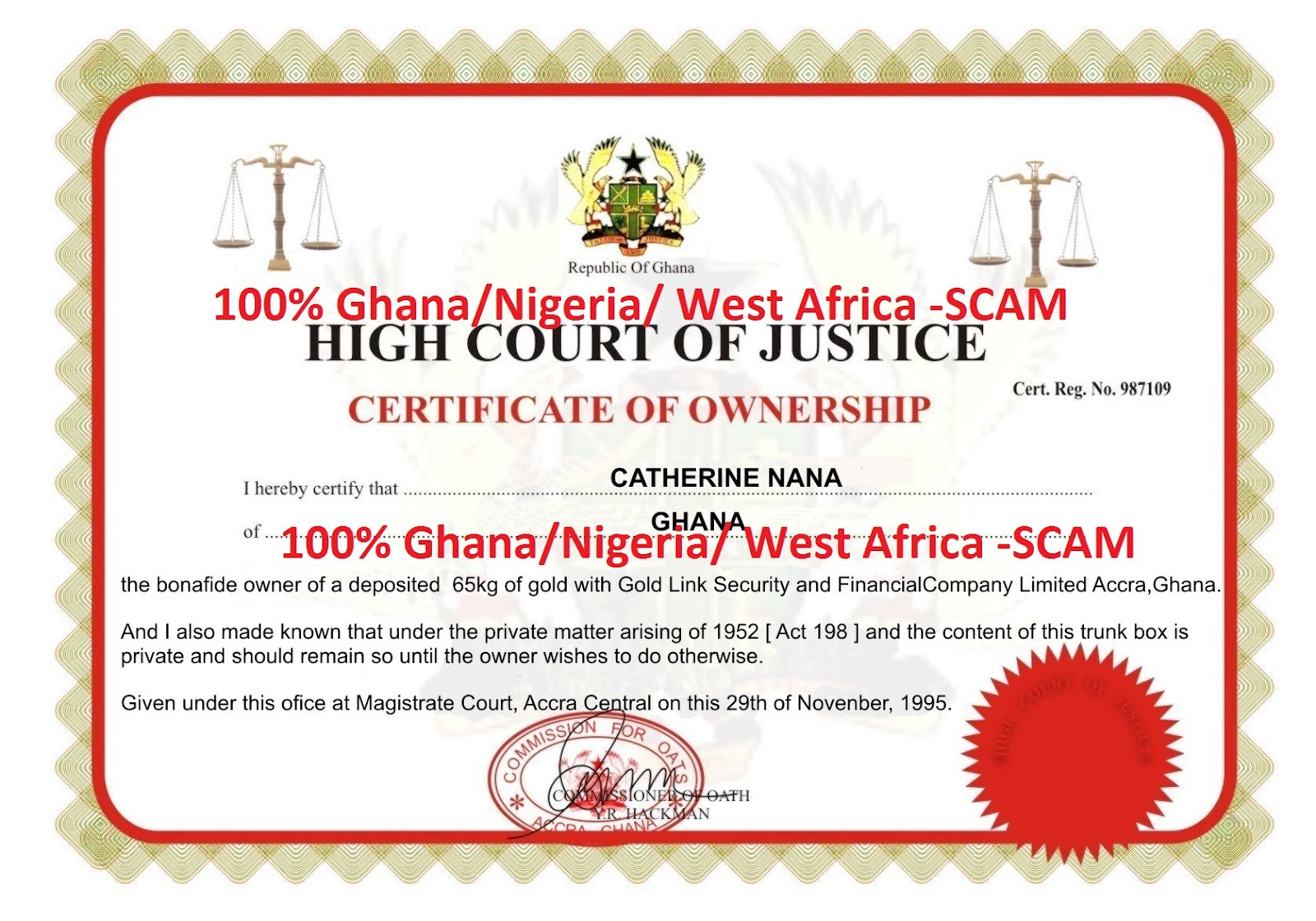 Master Thesis Certificate