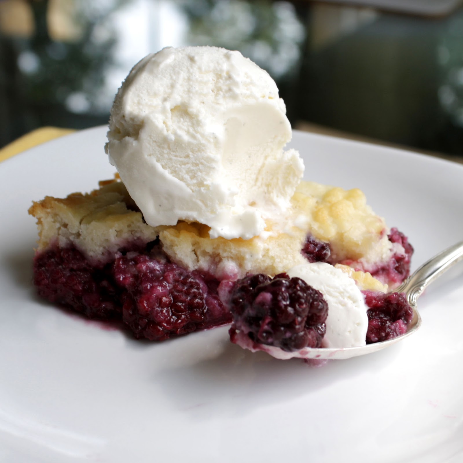 Chocolate Therapy Blackberry Cobbler with Biscuit Topping