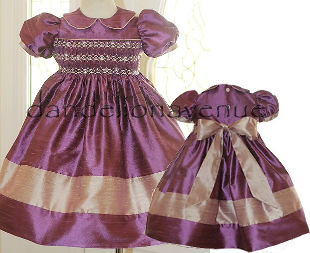 Silk Smocked Dress