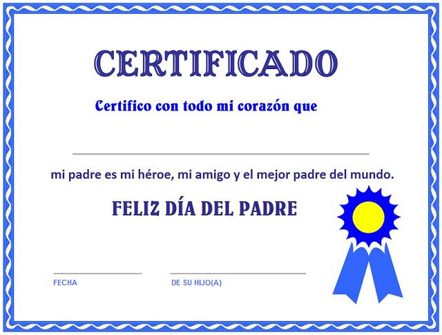 Diplomas para el Día del Padre | Dibujos para Niños Diplomas para el Día del Padre | Dibujos para Niños