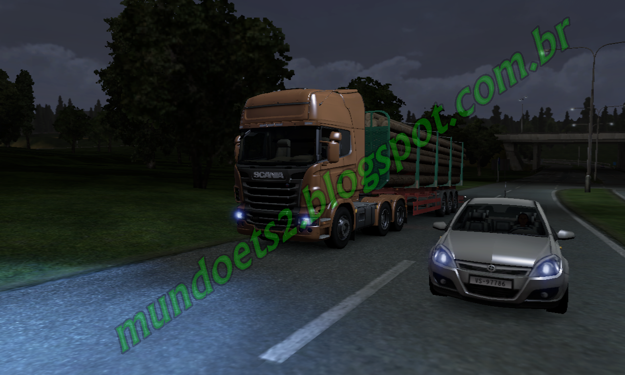 Euro Truck Simulator 2 / Mod Farou Com Xenon - YouTube