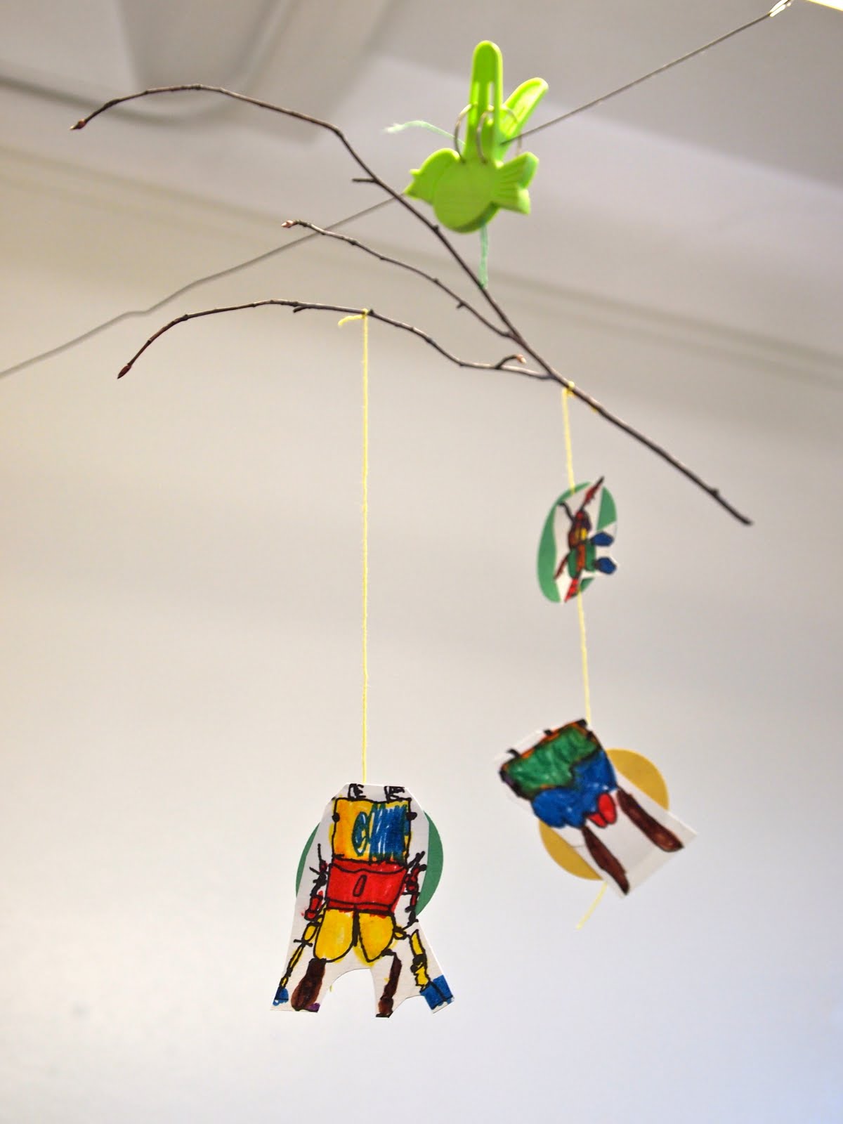 new city arts first grade insect mobiles
