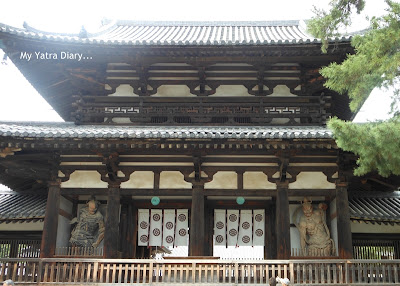 The Chūmon (Inner Gate) Horyu-ji Temple in Nara