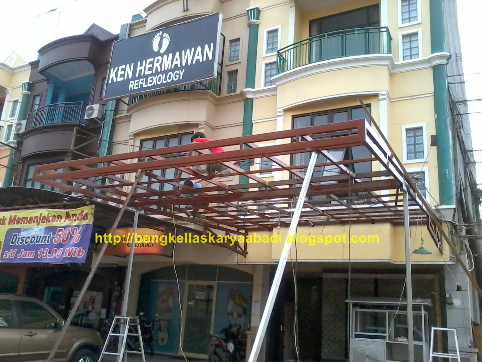 BENGKEL LAS KARYA ABADI CONTOH GAMBAR CANOPI ATAP