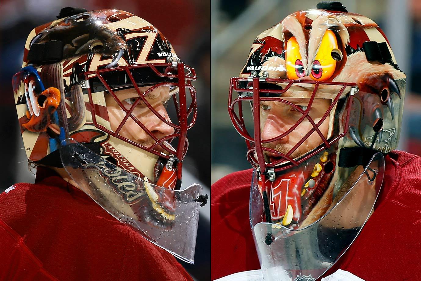 Oct 11, 2014: Arizona Coyotes goalie Mike Smith (41) during the