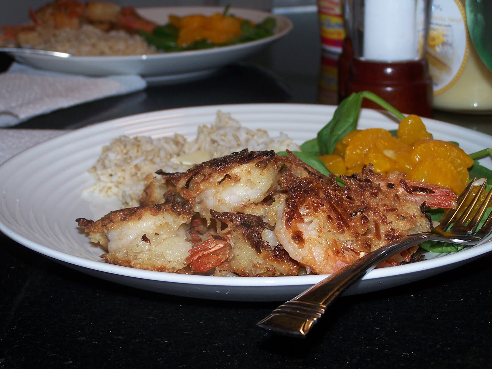 Gluten Free Hawaiian Coconut Shrimp two ways, Paleo option Skinny GF