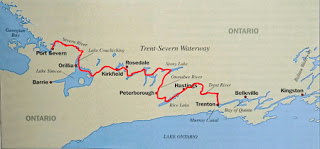 Map of the Trent-Severn Waterway