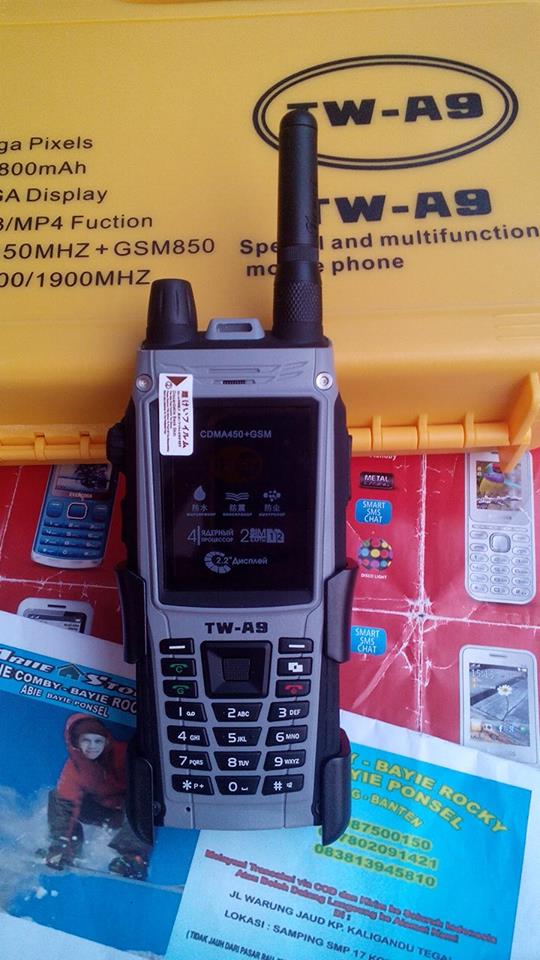 HANDPHONE OUTDOR BISA BUAT HT (VHF) TW-A9  HARGA  Rp. 3.100.000,-
