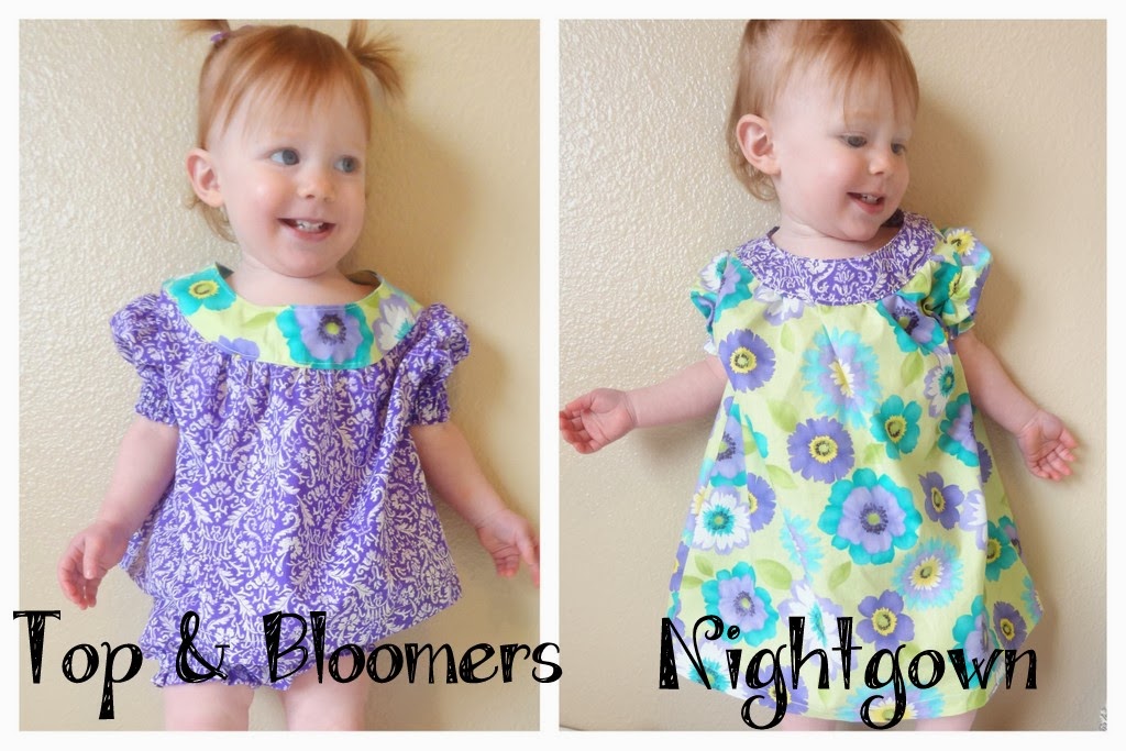 Shortie Nightgown & Bloomers Pattern by GYCT Designs